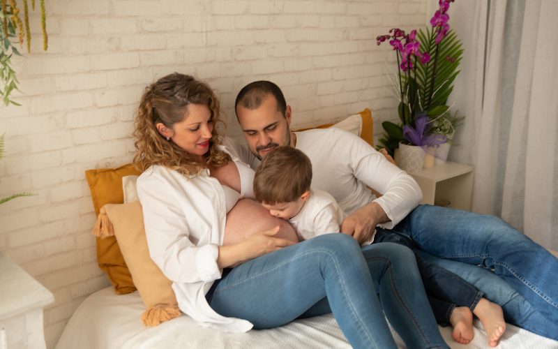 sesión de embarazada