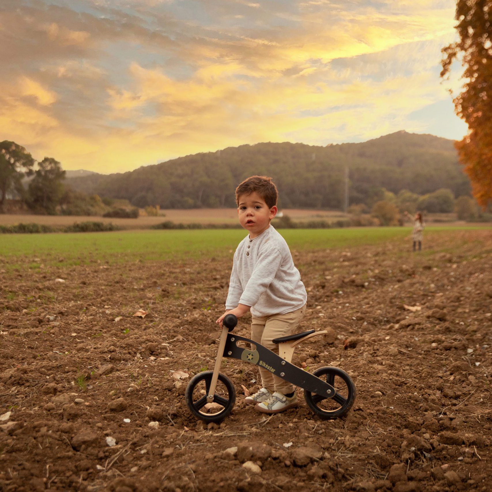 sesión infantil en el bosque